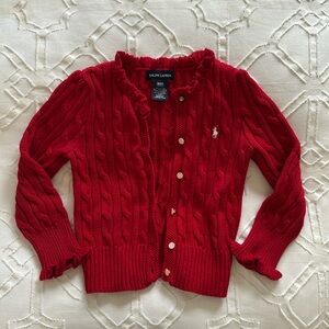 Ralph Lauren Christmas Cable knit Cardigan